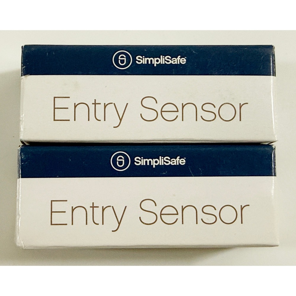 SimpliSafe Entry Sensor Home Security 2 Pack White Door Window Alarm 59K8K 57GIJ